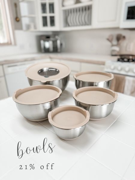 AMAZON SPRING DEALS - LAST DAY TO SAVE! I love these bowls because the center insert pops out, allowing me to use a mixer without the contents flying everything.  And plus the bowls look really pretty sitting on my counter!

#LTKhome #LTKfindsunder50 #LTKsalealert