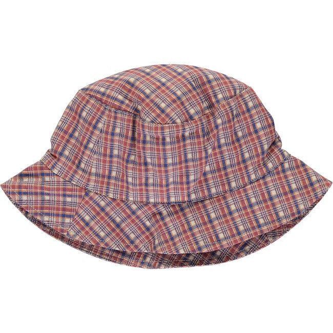 Aiko Hat, Red Tartan Check | Maisonette