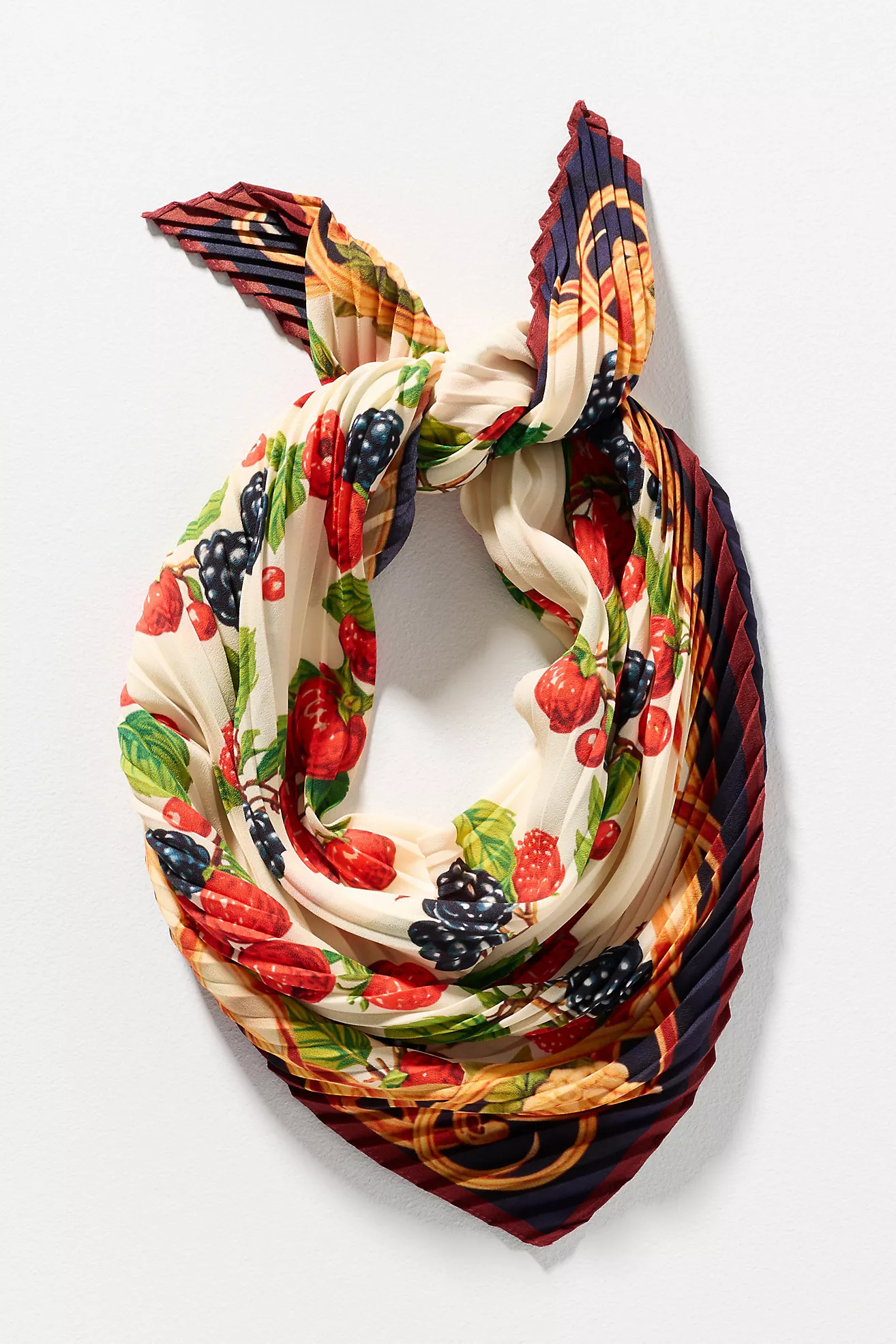 Pleated Floral Hair Scarf | Anthropologie (US)