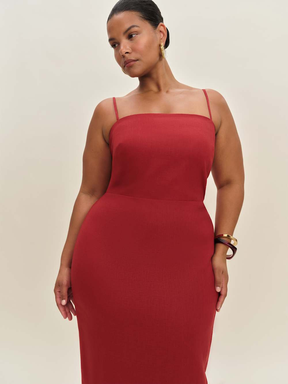 Frankie Linen Dress Es | Reformation (Global)