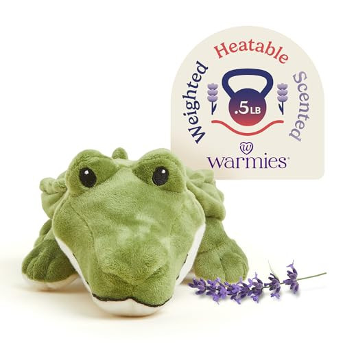 warmies Junior Microwavable & Weighted Stuffed Animals, Alligator - Heated Stuffed Animal Plushie for Warmth & Comfort - Cute Soft Plush Toys for Adults & Children (Boys, Girls, Babies & Toddlers) | Amazon (US)