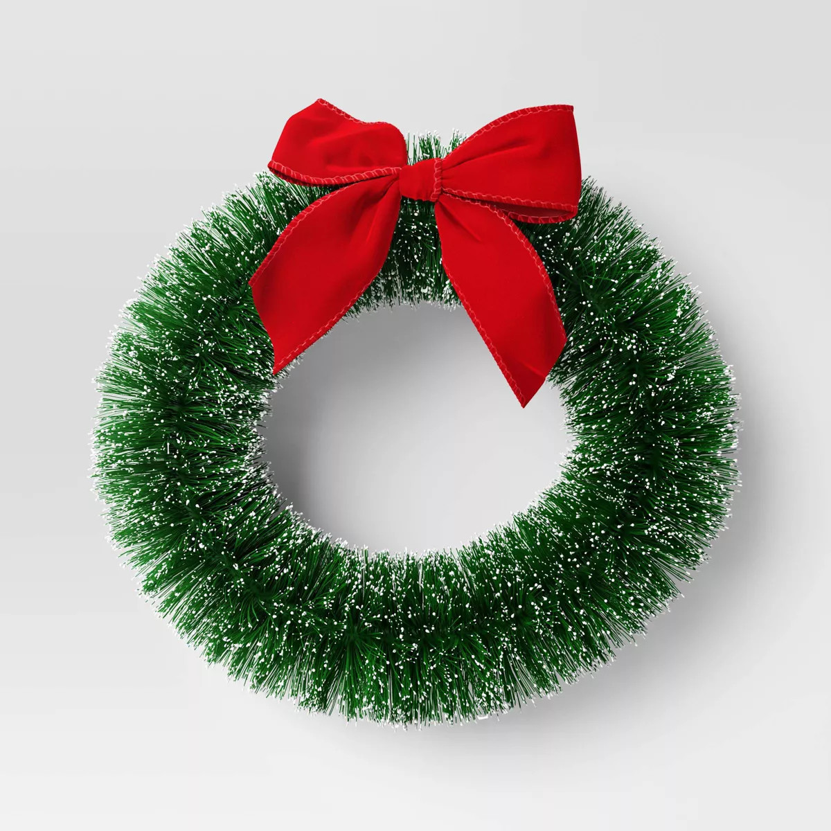 9" Flocked Bottle Brush Sisal Mini Artificial Christmas Wreath - Wondershop™ | Target