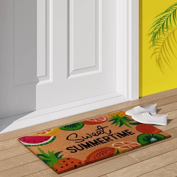 1'6"x2'6" 'Sweet Summertime' Fruit Doormat Natural - Sun Squad™ | Target