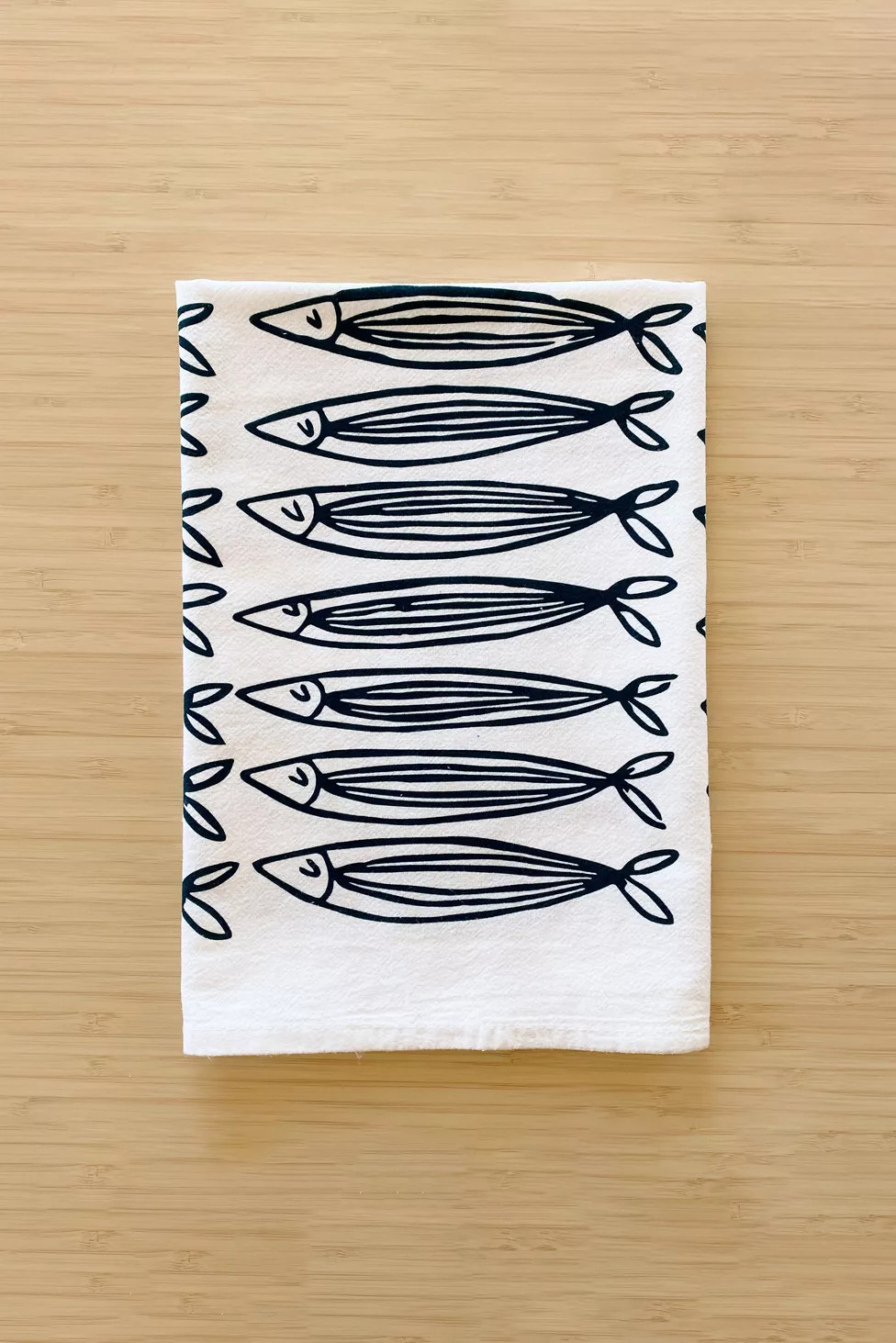Julie Peach Sardine Tea Towel | Urban Outfitters (US and RoW)