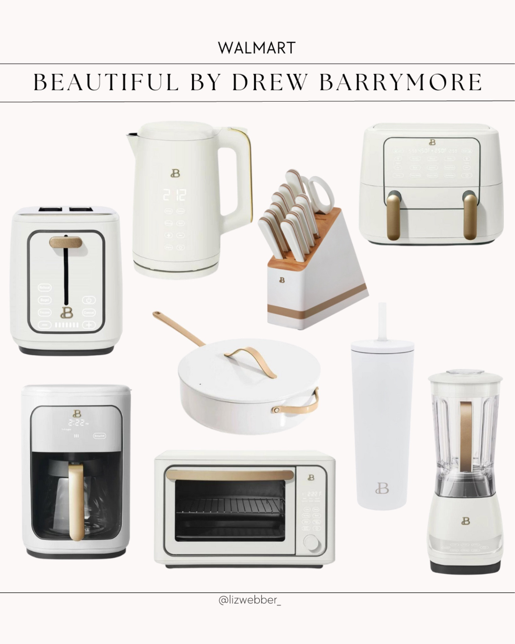 Walmart Finds: Beautiful by Drew Barrymore 

Walmart find, Walmart appliances, aesthetic appliances, white appliances, neutral appliances, kitchenware 

#LTKhome #LTKSale #LTKFind