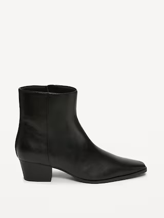 Low-Heel Booties for Women | Old Navy (US)