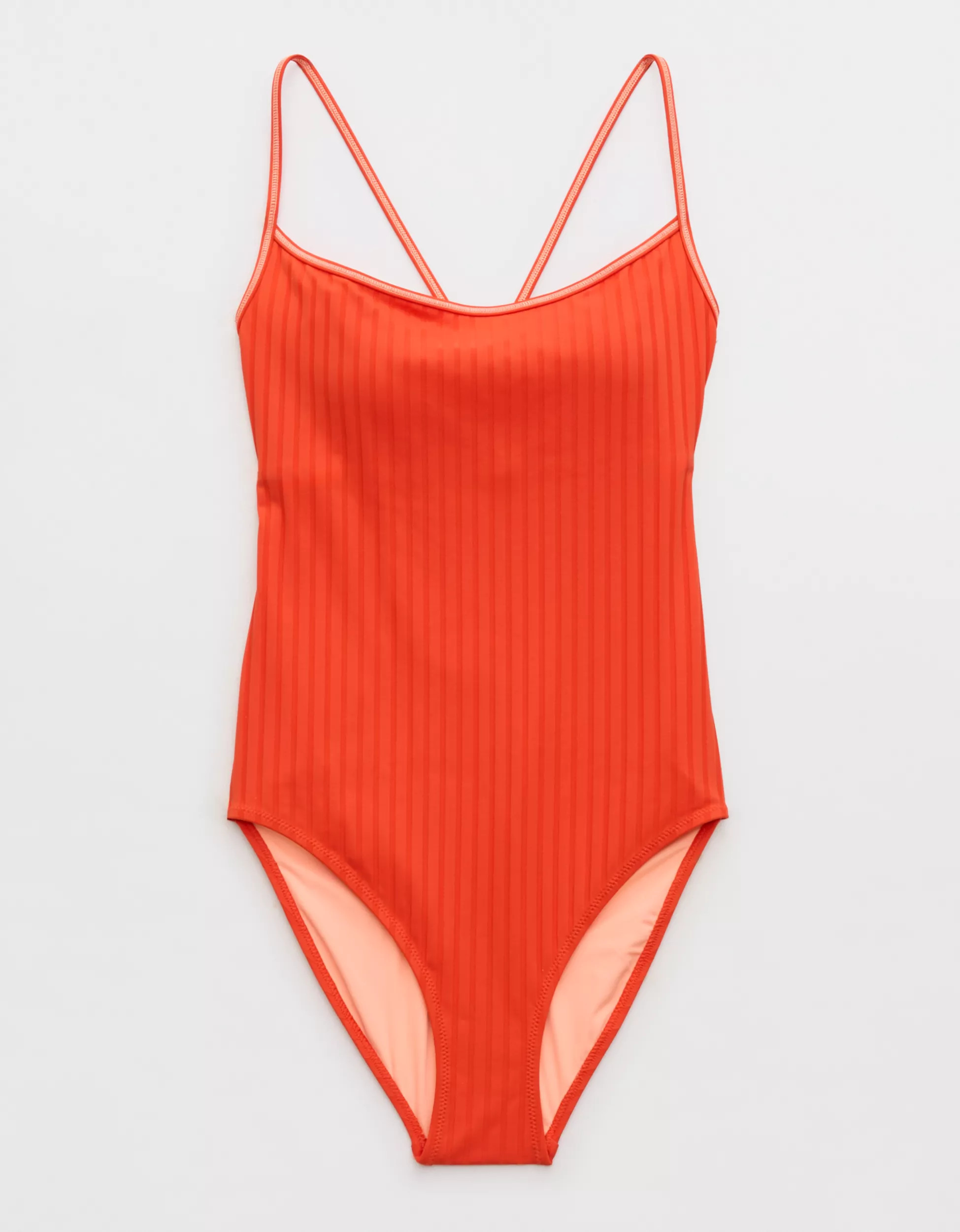 Aerie Scoop Ribbed Full Coverage One Piece Swimsuit | Aerie