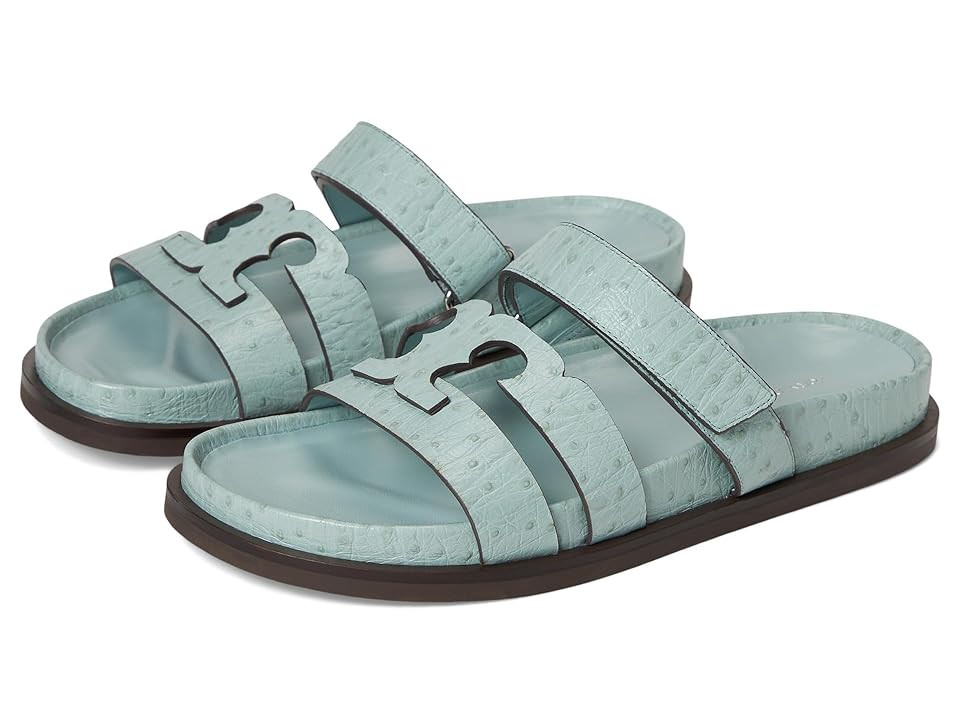 Tory Burch Ines Sport Slide Women's Sandals Sky : 9.5 M, Suede | Zappos