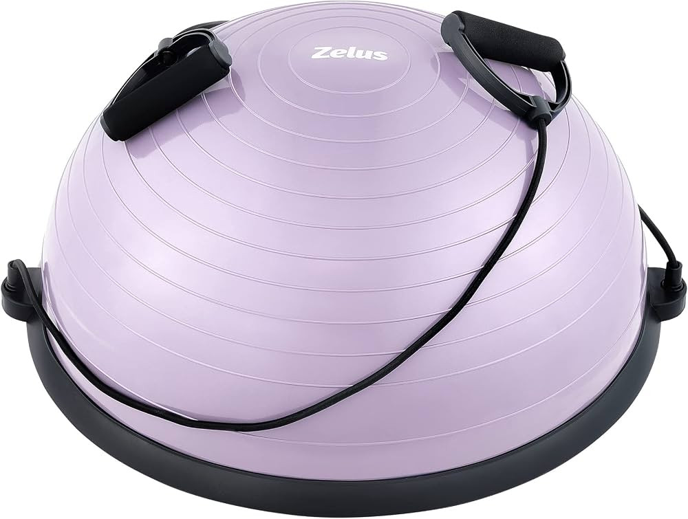 ZELUS Half Balance Ball Trainer, 23 inch Half Exercise Ball with Nonslip Base, 330lbs Cap Half Yo... | Amazon (US)