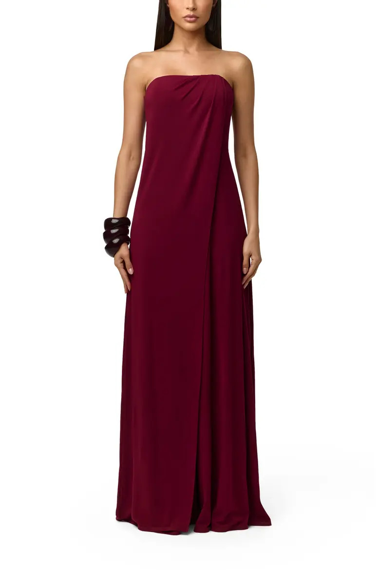 Slinky Strapless Tube Wide Leg Jumpsuit (Women) | Nordstrom | Nordstrom