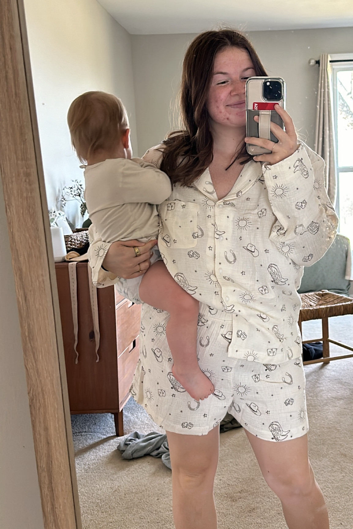 Cozy cowboy muslin pajama set! #cottonclothing #pajamas #cowboy #pajamset #cozyset

#LTKFindsUnder50