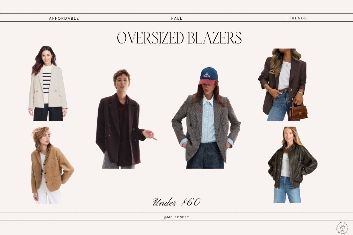Affordable fall fashion trends for 2025: oversized blazers

#LTKSeasonal #LTKMidsize