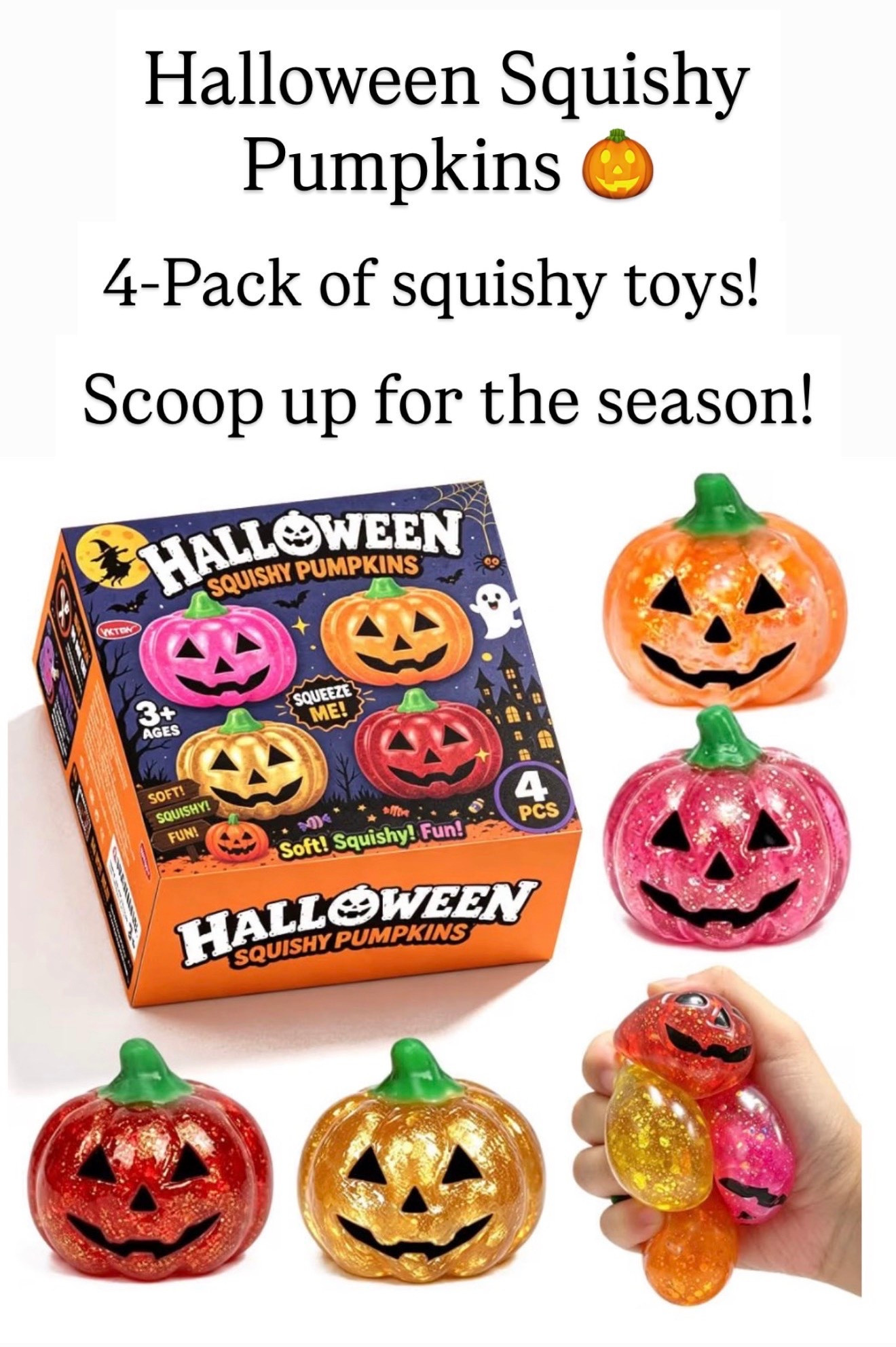 Halloween for a pack of squishy pumpkins

#LTKKids #LTKSeasonal