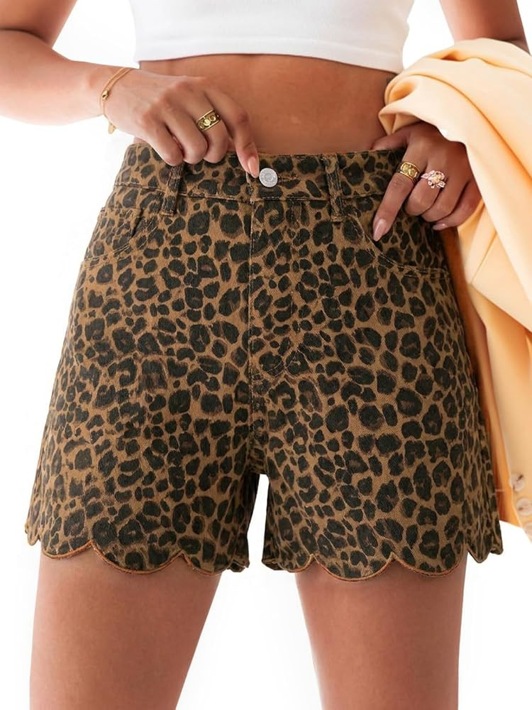Aoysky Womens High Waisted Denim Shorts | Amazon (US)