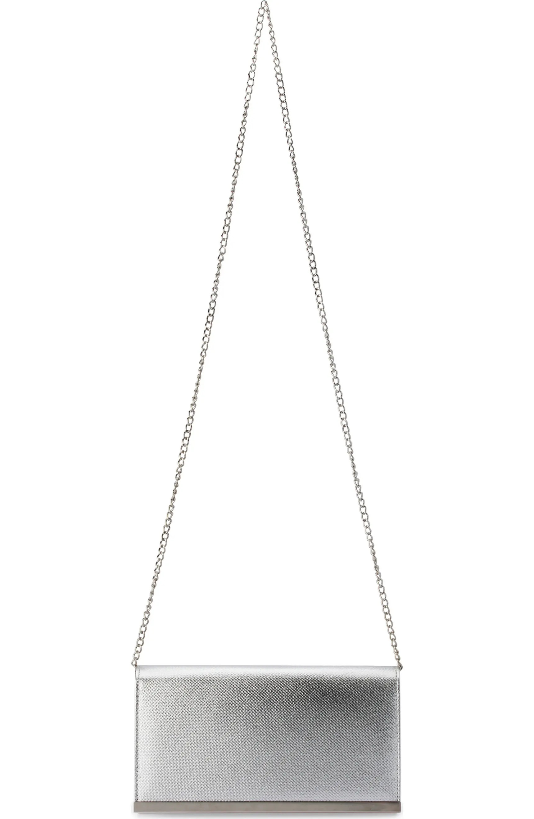 Maddie Metallic Embossed Foldover Clutch | Nordstrom