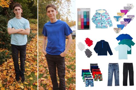 (#AD) Grab cute & affordable boys and girls basics from Wonder Nation up to SIZE 18!!!!Here are a few of my picks! For the three pack of tees shown (my son is wearing in the pic) size up one. Soft cotton cargos he’s wearing I disagree with the review here saying they run small, they run slim but true to length, he’s wearing 14/16, his normal size. 
#liketkit #ltkkids 
 #Walmartpartner #walmartfashion @walmartfashion