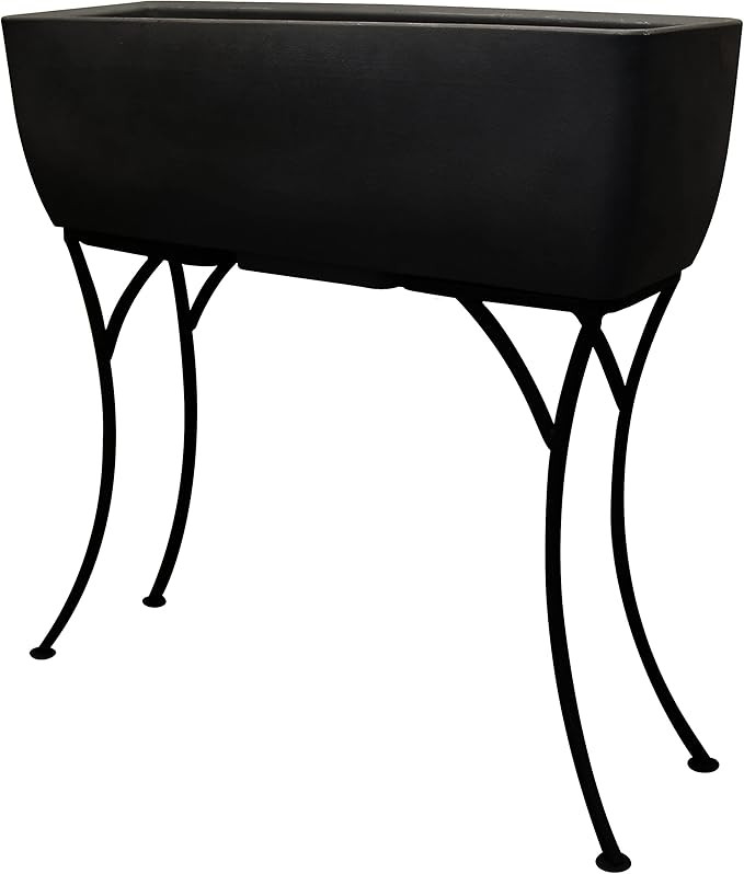 RTS Home Accents 30" x 10" Rectangular Planter with Wrought Iron Stand for Indoor or Outdoor Gard... | Amazon (US)