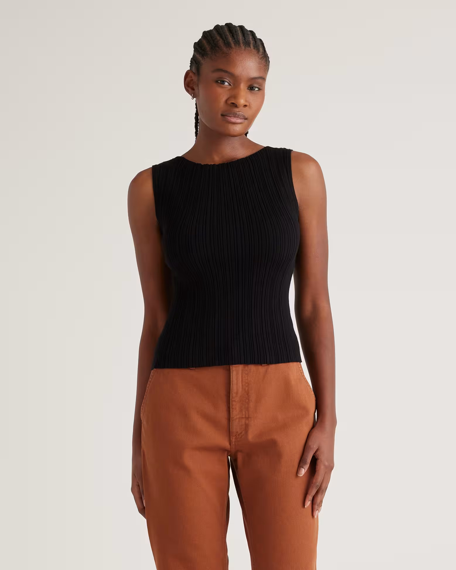 Cotton Cashmere Ribbed Tank | Quince