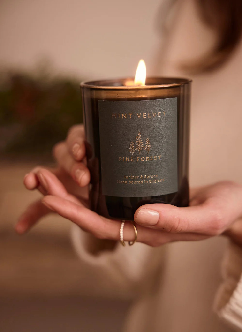Pine Forest Scented Candle | Mint Velvet