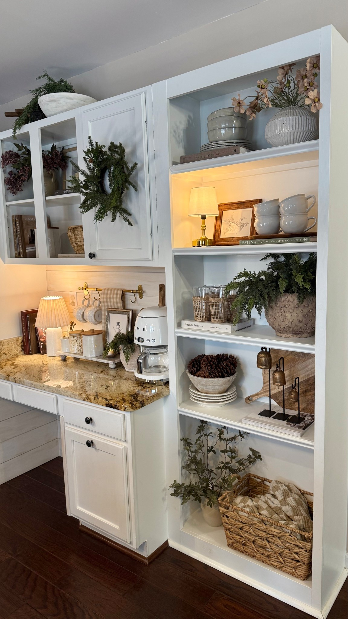 Cozy Winter Coffee & Cocoa Bar with Amazon & Target Finds

Follow @farmtotablecreations on Instagram for daily home inspiration and cozy styling ideas.

This winter coffee & cocoa bar came together using a mix of Amazon & Target finds, and the Target pieces are a few of the same ones I shared yesterday in my unboxing reel. Warm woods, soft neutrals, and simple layers make this little space feel cozy & inviting.

I love styling coffee bars with a mix of practical and pretty items— canisters for everyday use, a tray to keep things feeling organized, and a few seasonal touches to add warmth. It’s cozy for winter mornings and hot cocoa nights, but easy to transition into spring by swapping stems and artwork.

#amazonfavorites #amazonfinds #amazonhome #amazoninspo #amazonkitchen #amazonmusthaves #amazondecor #builtinsofinstagram #cocoabar #coffeebar #coffeecorner #coffeeconsole #coffeestation #coffeevibes #countertopdecor #homedecor #homedecorinspo #homecoffee #kitchencoffee #kitchencounter #kitchencounterdecor #kitcheninspo #kitchenstyling #ltkfinds #ltkhome #ltkseasonal #modernorganic #mytargetstyle #neutraldecor #neutralhome #openkitchendesign #shelfstyling #targetdecor #targetfinds #targethome #warmneutrals #woodtones



#LTKFindsUnder50 #LTKSaleAlert #LTKHome