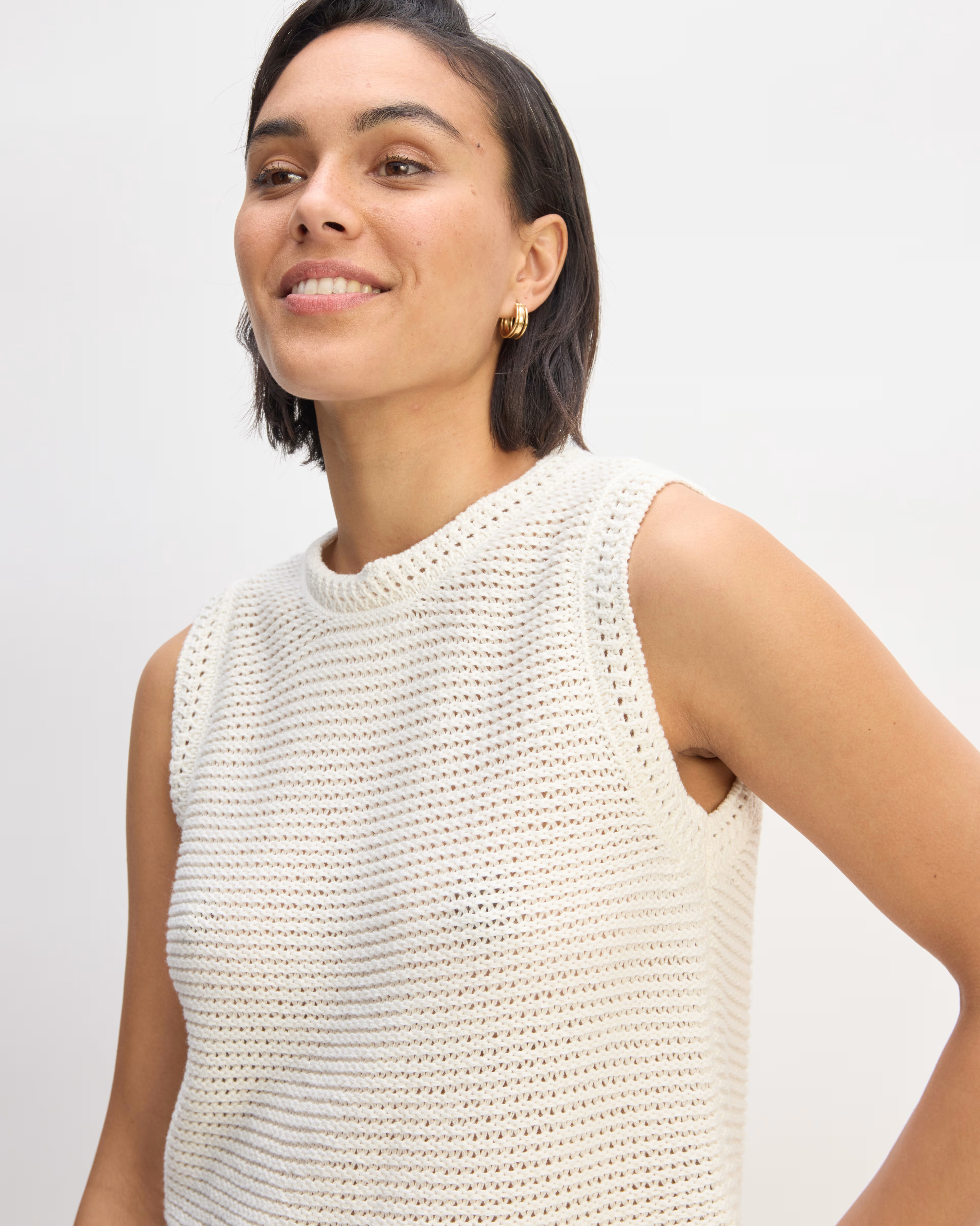 The Organic Cotton Open-Stitch Tank | Everlane