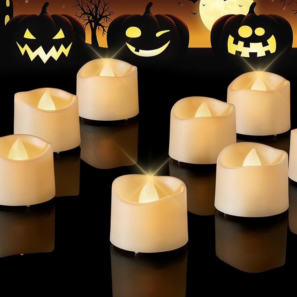 Homemory 12-Pack Flameless LED Candles Tea Lights Battery Operated, 200+ Hours Fake Tealight Cand... | Amazon (US)