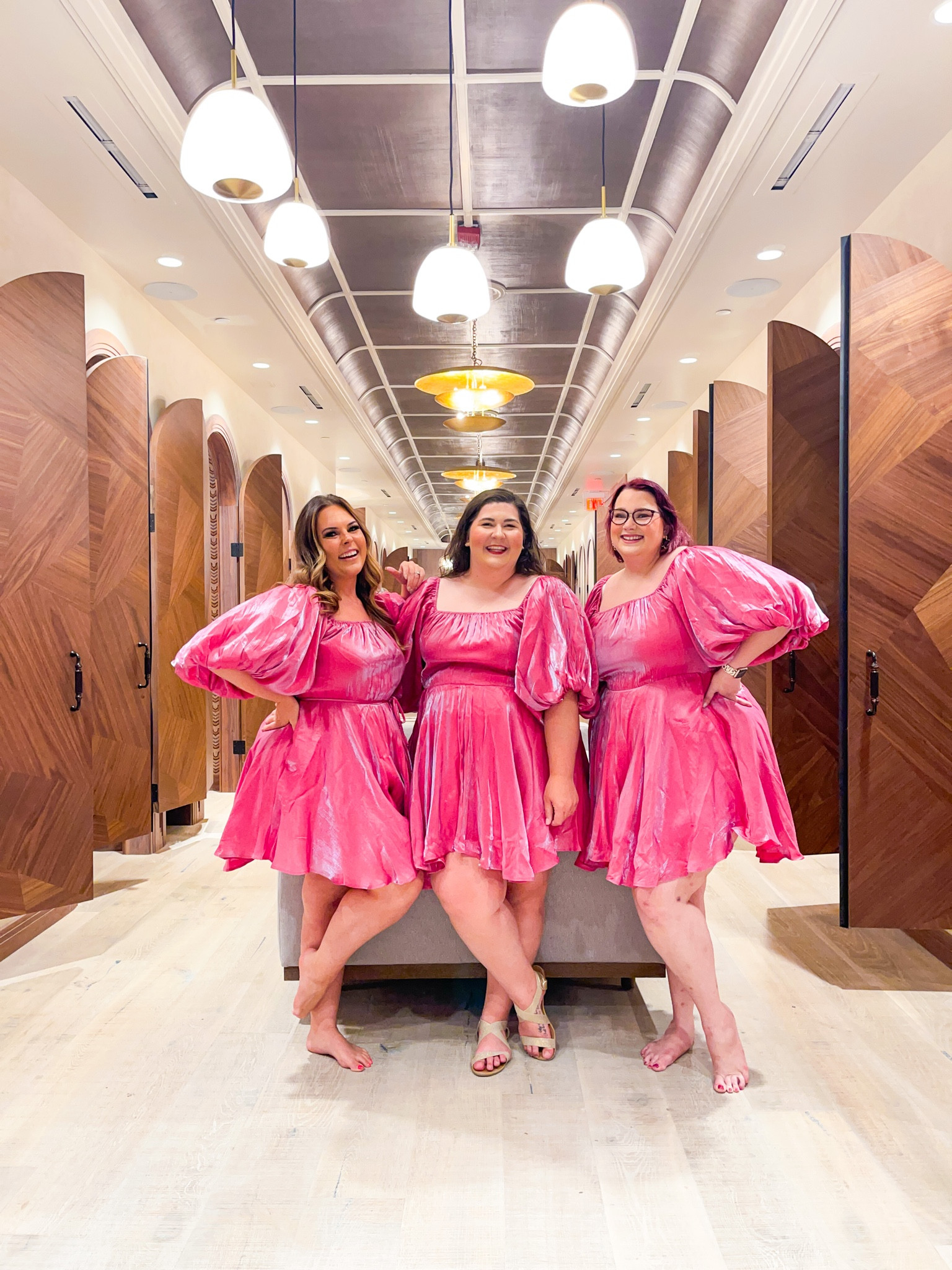 1 dress 3 sizes! This was so fun—each of these dresses are so beautiful and perfect for the fall/holiday season! I’m wearing a B, Kari is wearing an X, and Hayley is wearing a C! 

#LTKplussize #LTKstyletip #LTKSeasonal