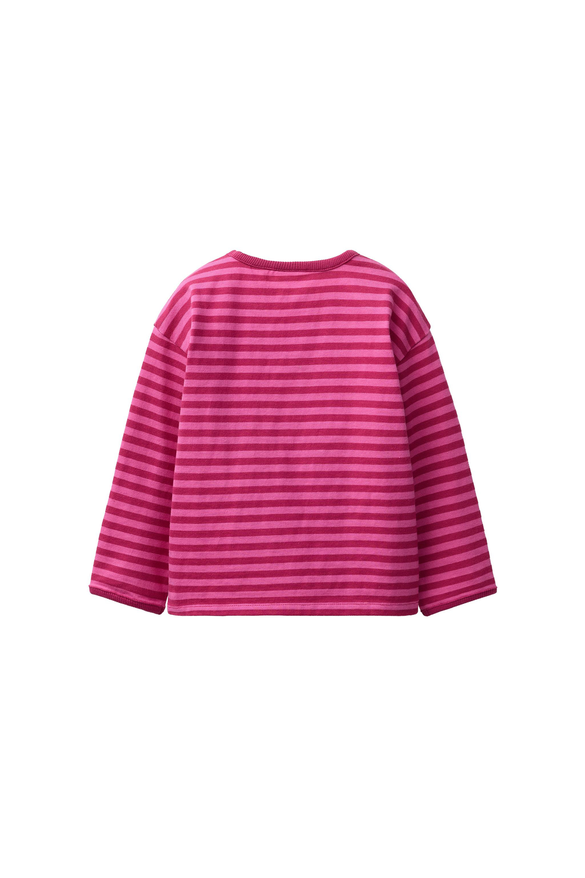 STRIPED T-SHIRT WITH EMBROIDERED HEART | Zara US