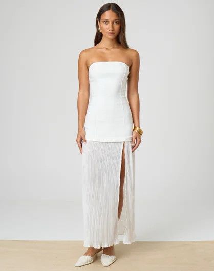 Strapless Drop Waist Maxi Dress | Glassons (Australia)