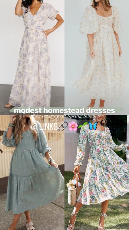 Modest dresses I’ll be wearing around the homestead this spring/summer 🌿🌸

#LTKsalealert #LTKSpringSale #LTKstyletip