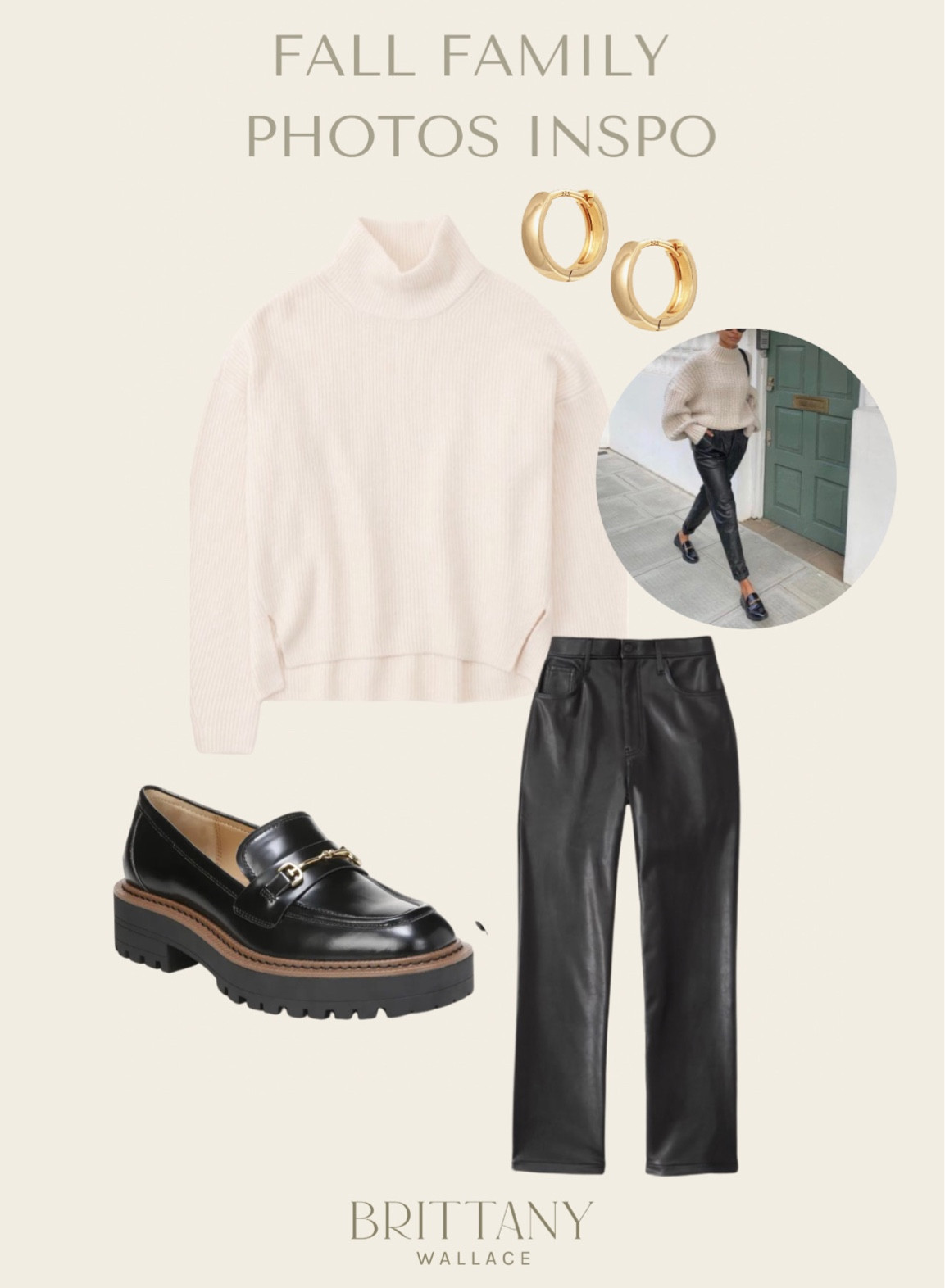 Loafers // lug // leather pants // fall // family photos 

#LTKstyletip #LTKshoecrush #LTKfamily