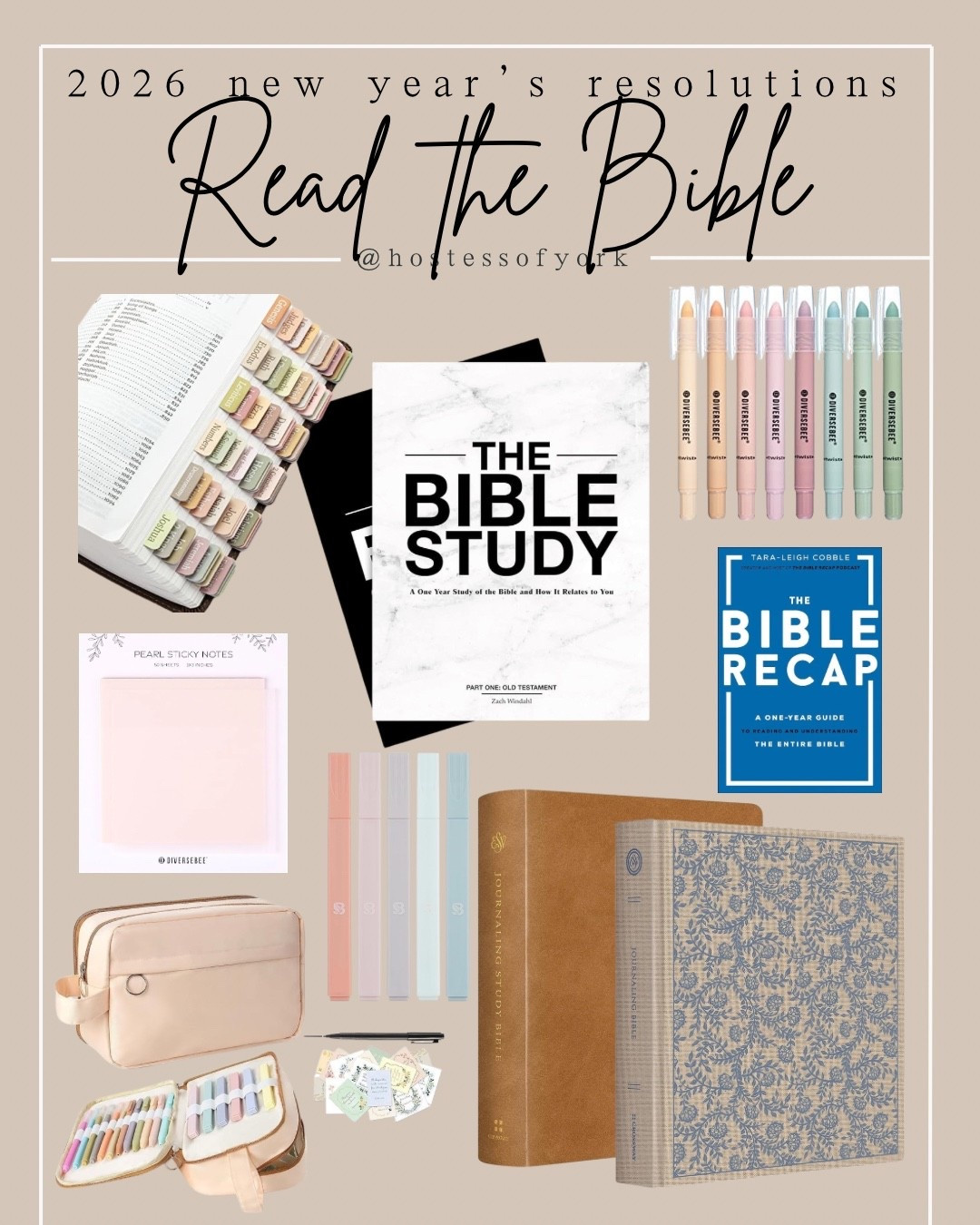 New Year’s Resolution to read the Bible starter kit! All the things you need to dive more into your faith for 2026!

#newyear #goals #2026 #resolutions #essentials #vision #board #study #bible #christian #journal #verse #faith #gifts #giftguide

#LTKdayinmylife #LTKgrwm #LTKGiftGuide