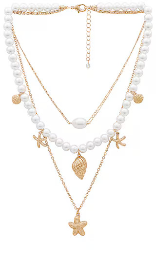 Flynn Necklace in Gold Multi | Revolve Clothing (Global)