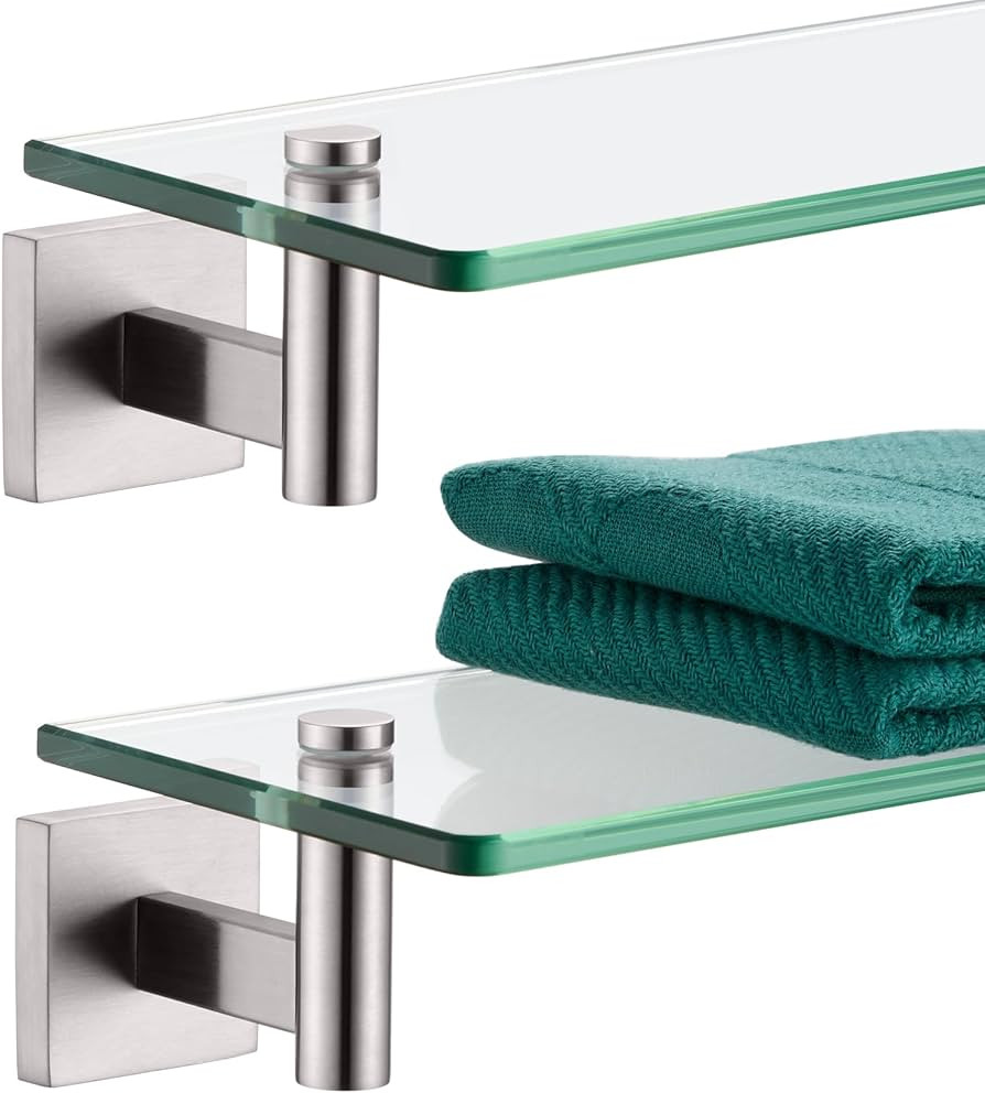 KOKOSIRI Floating Shelf Bathroom Wall Mount Shelves 12-Inch for Bedroom Living Room Kitchen Hangi... | Amazon (US)