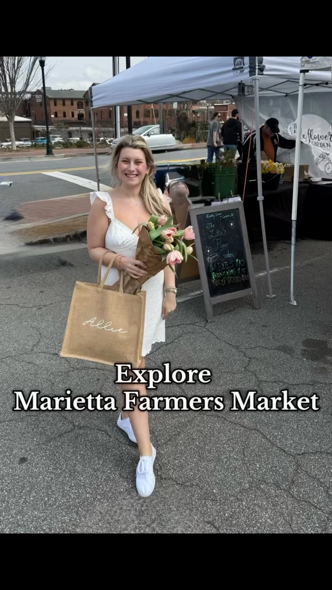 Had the best time at the Marietta Farmers Market this weekend! The weather was perfect, the vendors were amazing, and I found some incredible local goodies. Picked up fresh tulips, delicious dumplings, and the best pickles! Can’t wait to go back! 🌿✨#MariettaFarmersMarket #MariettaGA #ExploreGeorgia #TargetFashionFinds #TargetStyle

#LTKSeasonal #LTKFindsUnder50 #LTKSpringSale