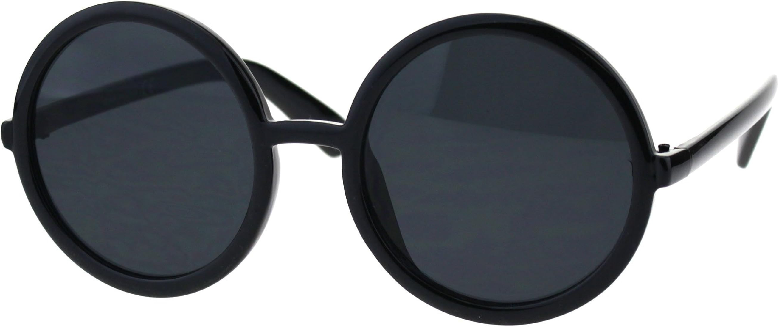 SA106 Womens Wizard Round Circle Lens Plastic Mod Fashion Sunglasses | Amazon (US)