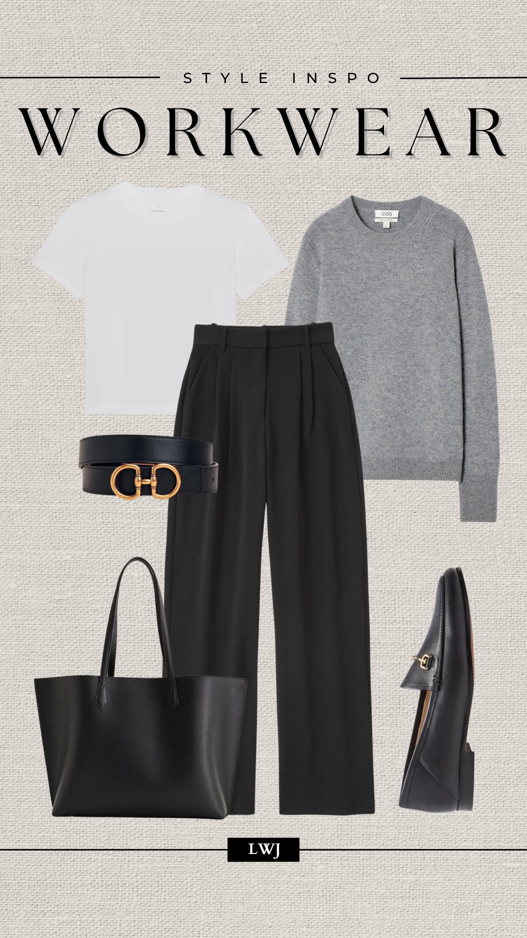 Style inspo: spring workwear 

Workwear / office outfit / cold tones / gray sweater / white tee / black trousers / black loafers / tote bag / belt 

#LTKStyleTip #LTKSeasonal #LTKWorkwear