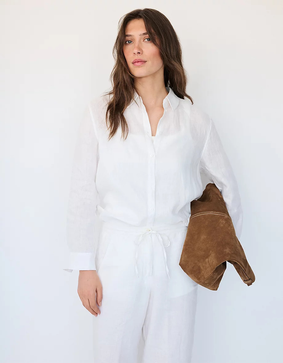 Linen Oversized Shirt | The White Company UK & ROW