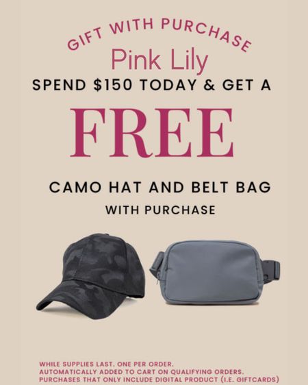 FREE Gift with purchase and 35% OFF Site Wide now at Pink Lily!!!
See Doorbuster Deals!!!

Christmas Gifts 🎁 - Belt Bag - Hat 

Follow my shop @fashionistanyc on the @shop.LTK app to shop this post and get my exclusive app-only content!

#liketkit #LTKsalealert #LTKshoecrush #LTKunder50 #LTKunder100 #LTKGiftGuide #LTKHoliday #LTKCyberweek
@shop.ltk
https://liketk.it/3VBqd