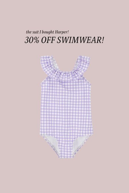 30% off target swimwear right now! Just got this suit for Harper for $10! 💜