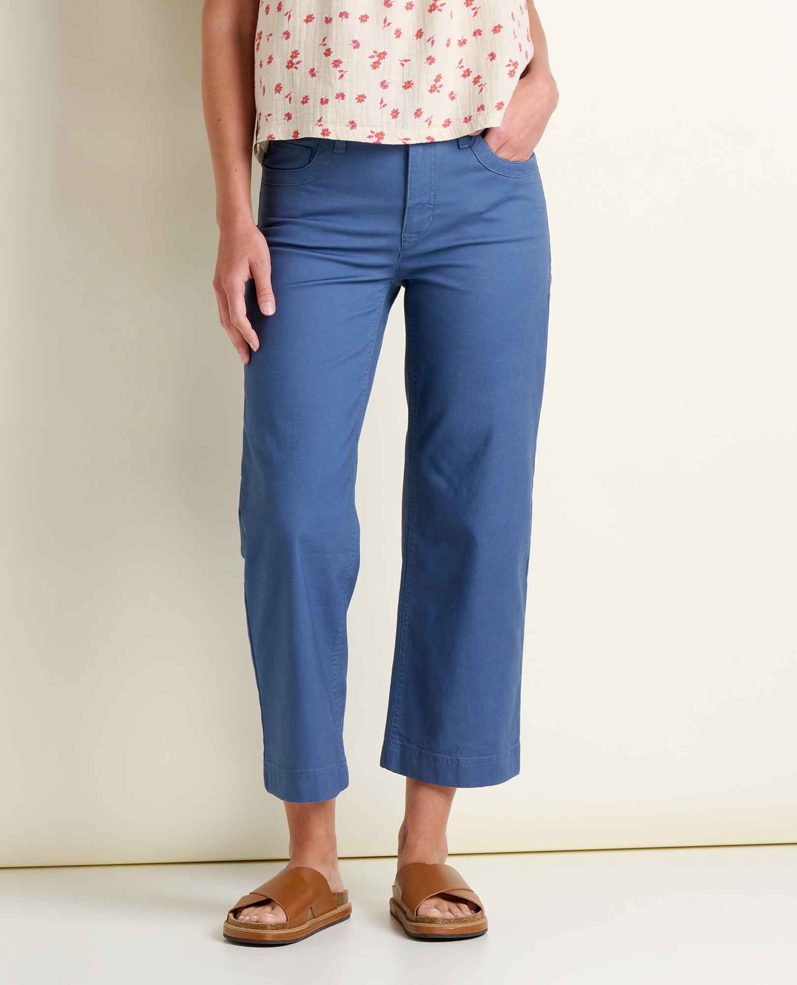 Earthworks Wide Leg Organic Cotton Crop Pant | Toad&Co | Toad&Co