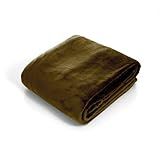 Bedford Home Super Soft Flannel Blanket, King, Brown | Amazon (US)