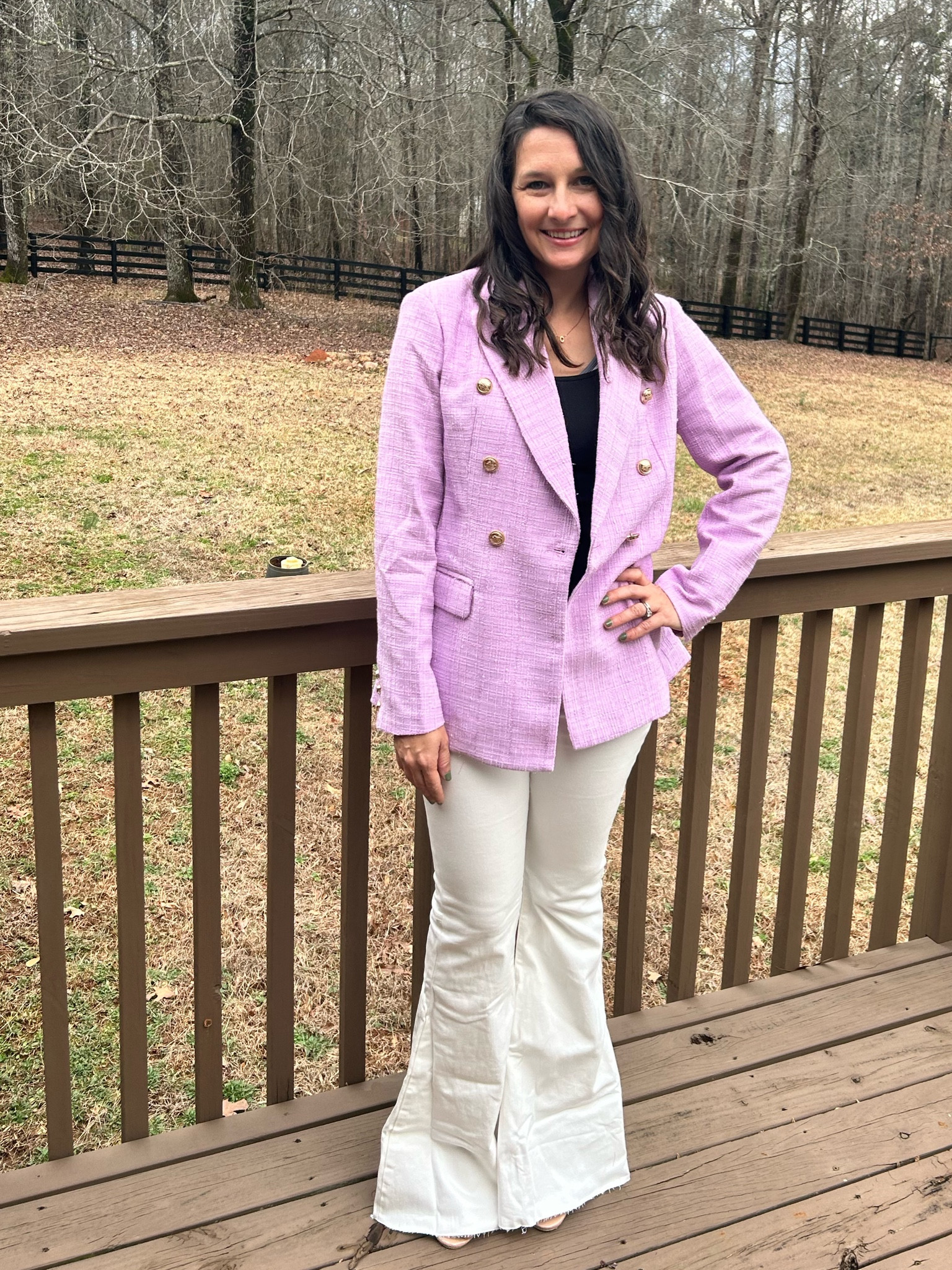 This lavender blazer! Y’all I have gotten so many compliments. Obsessed! And how about those flair jeans 😍

#LTKworkwear #LTKSeasonal #LTKSpringSale