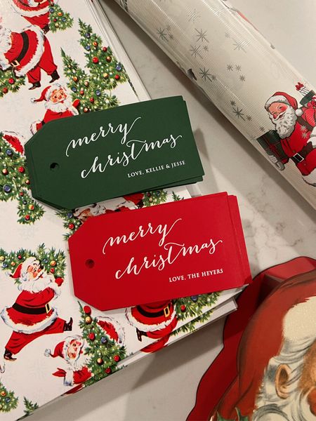Santa is coming and these gift tags are a must this holiday season! 

#holidaygiftwrap #christmaswrapping #christmasgifts #wrapping #gifttags 

#LTKGiftGuide #LTKSeasonal #LTKHoliday