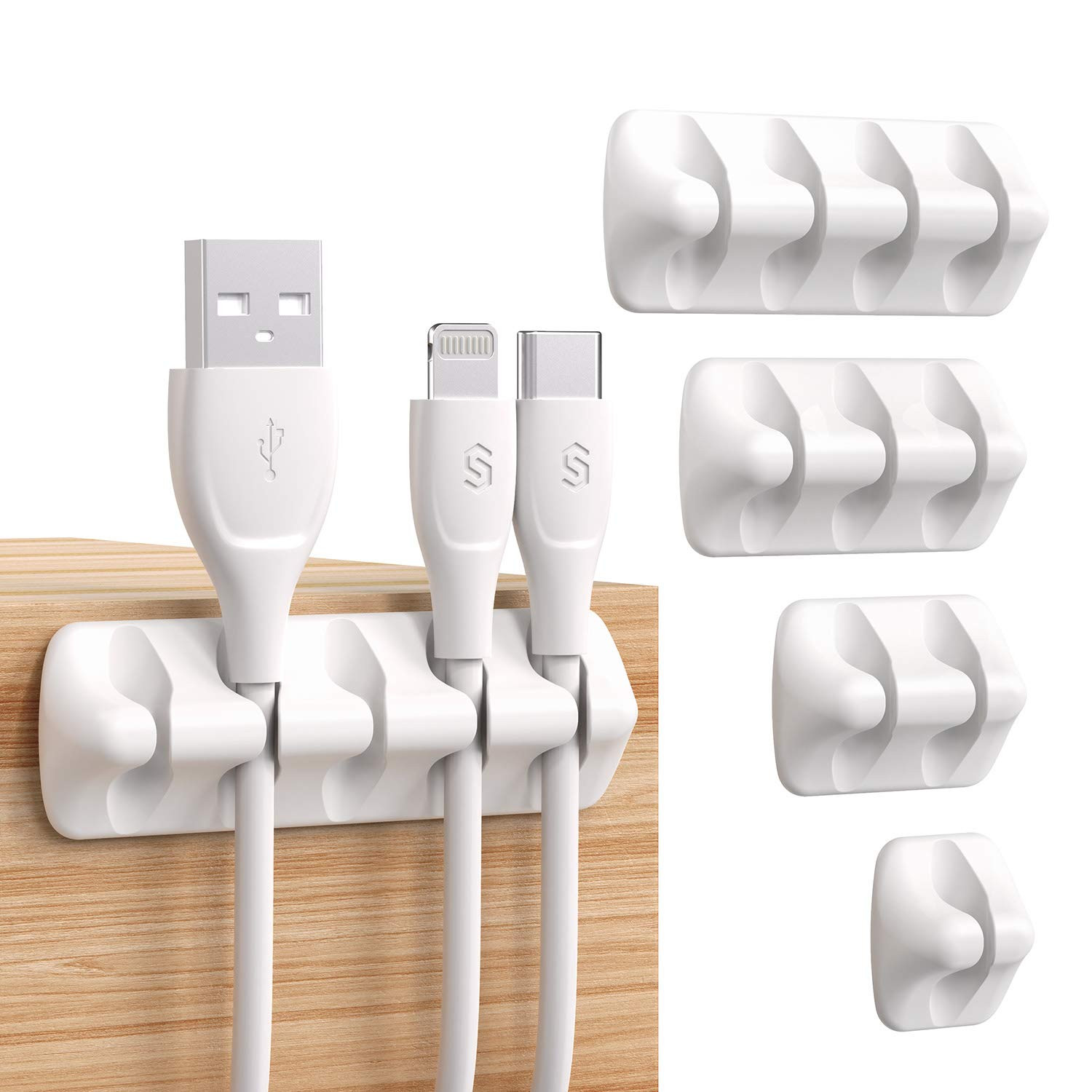 Syncwire Cable Clips Cable Holder [Pack of 5] Multi-Purpose Cable Guide Cable Organiser Set. | Amazon (DE)