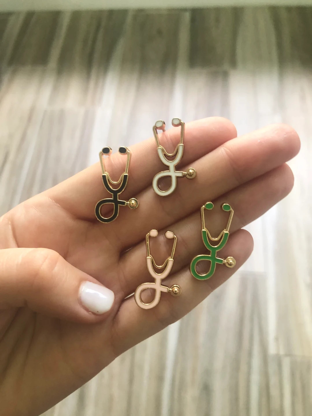 Gold or Silver Color Stethoscope Pin. Nurse Enamel Pin Doctor - Etsy | Etsy (US)