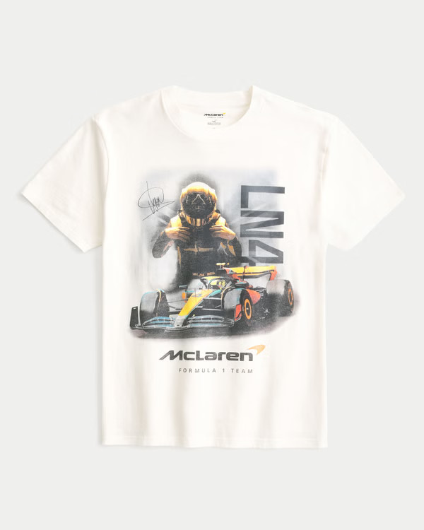 Relaxed McLaren Lando Norris LN4 Graphic Tee | Hollister (US)