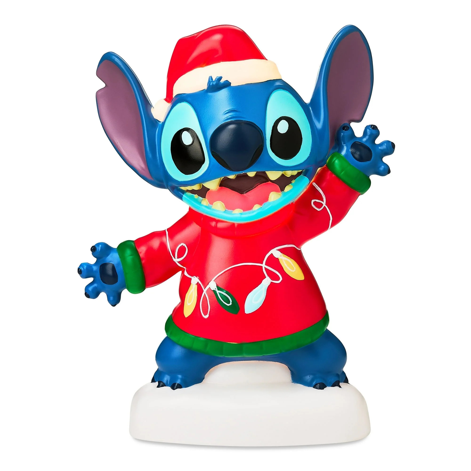 Christmas LED Blow Mold Stitch in Christmas Lights Sweater Disney, 12in | Walmart (US)