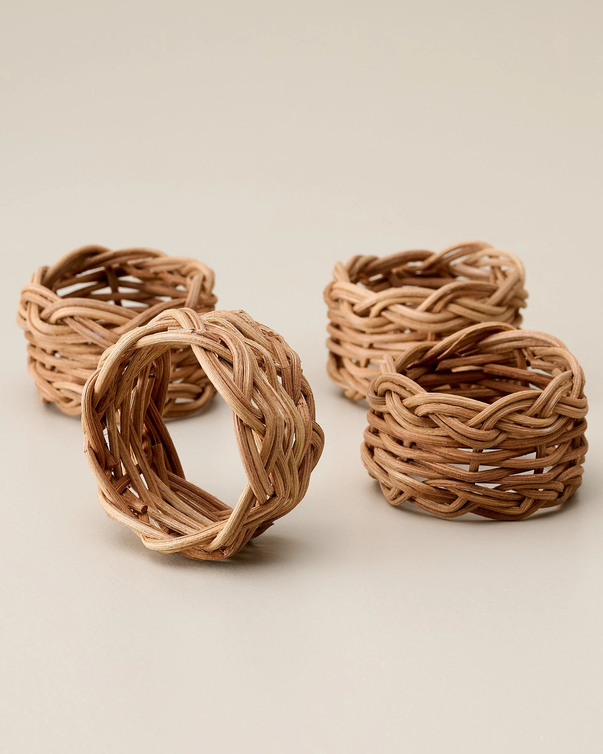 Rattan Napkin Ring Set of 4 | Magnolia
