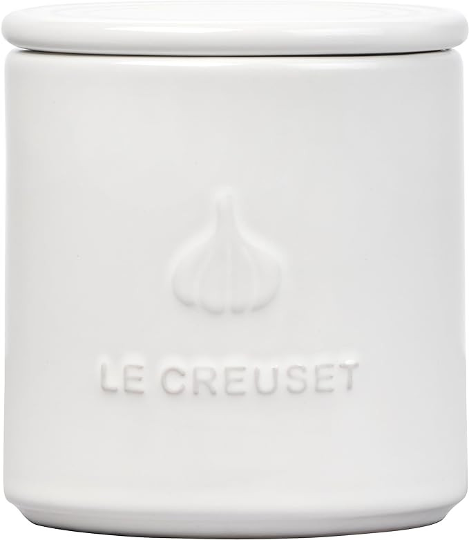 Le Creuset Stoneware Garlic Keeper, 14 oz., White | Amazon (US)